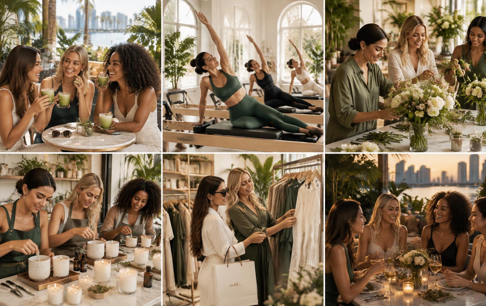 Matchaton members enjoying matcha, wellness, creative activities, shopping, and friendship